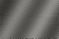 White dot on black halftone vector texture. Diagonal dotted gradient. Concentrated dotwork surface for vintage effect Royalty Free Stock Photo