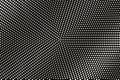 White dot on black halftone vector texture. Diagonal dotted gradient. Radial dotwork surface for vintage effect Royalty Free Stock Photo