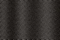 White dot on black halftone vector texture. Vertical dotted gradient. Faded dotwork surface for vintage effect Royalty Free Stock Photo