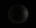 White Dot Circle Gradient on Black Background Abstract Pattern Texture Royalty Free Stock Photo