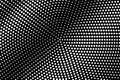 White dots on black background. Oversized halftone vector texture. Round dotwork gradient for vintage effect Royalty Free Stock Photo