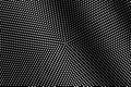 White dots on black background. Radial halftone vector texture. Rough dotwork gradient Royalty Free Stock Photo