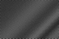 White dots on black background. Regular halftone vector texture. Diagonal dotwork gradient Royalty Free Stock Photo