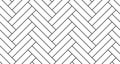 White double herringbone parquet floor seamless pattern with diagonal panels Royalty Free Stock Photo