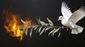 white dove and burning olive brunch