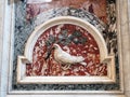 White Dove Holding Olive Branch, St Peter`s Basilica, Vatican City