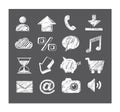 Business/smart phone icons.