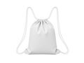 White drawstring bag isolated on white background Royalty Free Stock Photo