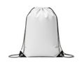 White drawstring bag isolated on white background Royalty Free Stock Photo