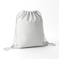 White drawstring bag Royalty Free Stock Photo