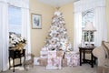 White Dreamy Christmas Tree decorated in Blush Pink Ornaments