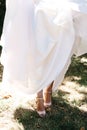 White bridesmaid dress Royalty Free Stock Photo