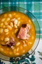 White dried bean soup Royalty Free Stock Photo