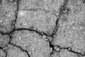 White dried and cracked earth background texture, Close-up of dry fissure ground, fracture surface Royalty Free Stock Photo
