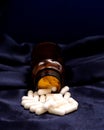 White drug capsules