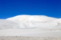 White dune at the lava field of the volcano Caraci Pampa at the Puna de Atacama, Argentina