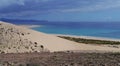 The white dunes of Costa Calma on Fuerteventura Royalty Free Stock Photo