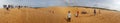 Panorama Sand Dunes of Mui Ne Vietnam Royalty Free Stock Photo