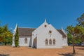 White Dutch Reformed Church in Franschhoek, South Africa Royalty Free Stock Photo