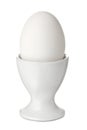 White egg in eggcup Royalty Free Stock Photo