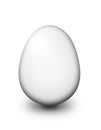 White egg illustration over white Royalty Free Stock Photo