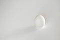 White egg on a white isolated background with shadow. Ingredient.Healthy food.Easter Royalty Free Stock Photo