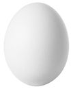 White egg isolated on white background Royalty Free Stock Photo