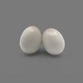 White egg-shaped stone Royalty Free Stock Photo