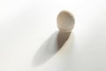 White egg on a white isolated background with shadow. Ingredient.Healthy food.Easter Royalty Free Stock Photo