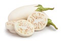 White eggplant cut Royalty Free Stock Photo