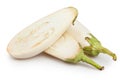 White eggplant cut Royalty Free Stock Photo