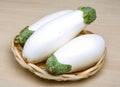 White eggplants Royalty Free Stock Photo