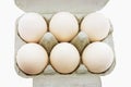 White Eggs on Egg Carton Royalty Free Stock Photo