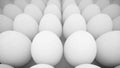 White eggs row Royalty Free Stock Photo