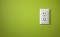 White electric outlet