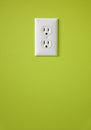 White electric outlet