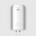 White electric water heater Royalty Free Stock Photo