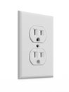 White electrical outlet Royalty Free Stock Photo