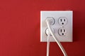 White Electrical Outlets Royalty Free Stock Photo