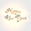 White elegant text design happy new year Royalty Free Stock Photo