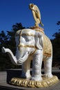 White elephant at MT.Emei Royalty Free Stock Photo