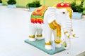 White Elephant Statue in the Temple Royalty Free Stock Photo