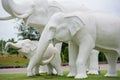 White elephant statue Royalty Free Stock Photo