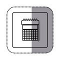 white emblem calendar icon Royalty Free Stock Photo