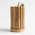 White emphasizing the simplicity and elegance of the bamboo constructio Royalty Free Stock Photo