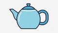 White, emphasizing the teapot s simple, clean lines and solid Royalty Free Stock Photo