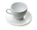 White empty espresso cup