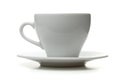 White empty espresso cup