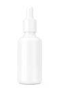 White Empty Mockup Eye Dropper Bottle. 3d Rendering