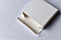 White empty open paper small box Royalty Free Stock Photo